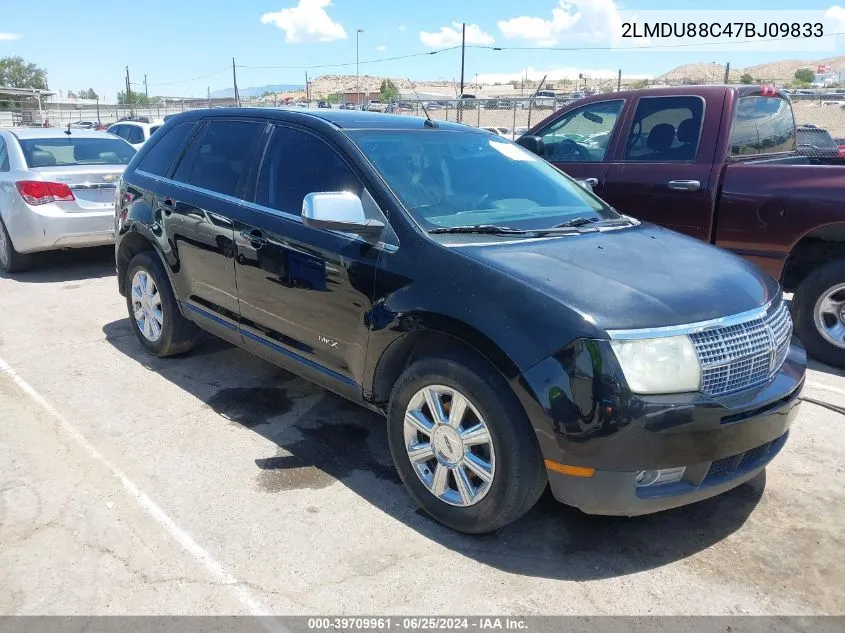 2007 Lincoln Mkx VIN: 2LMDU88C47BJ09833 Lot: 39709961