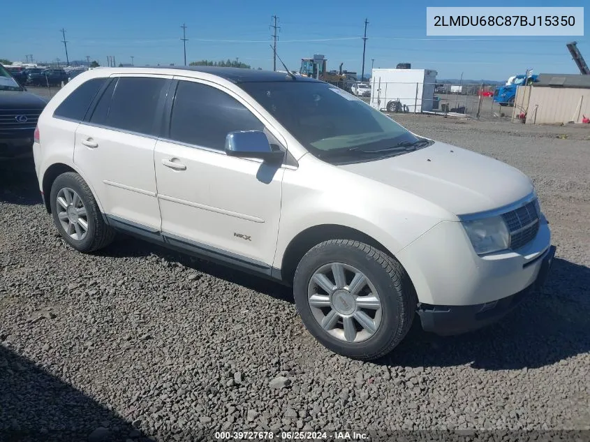 2007 Lincoln Mkx VIN: 2LMDU68C87BJ15350 Lot: 39727678