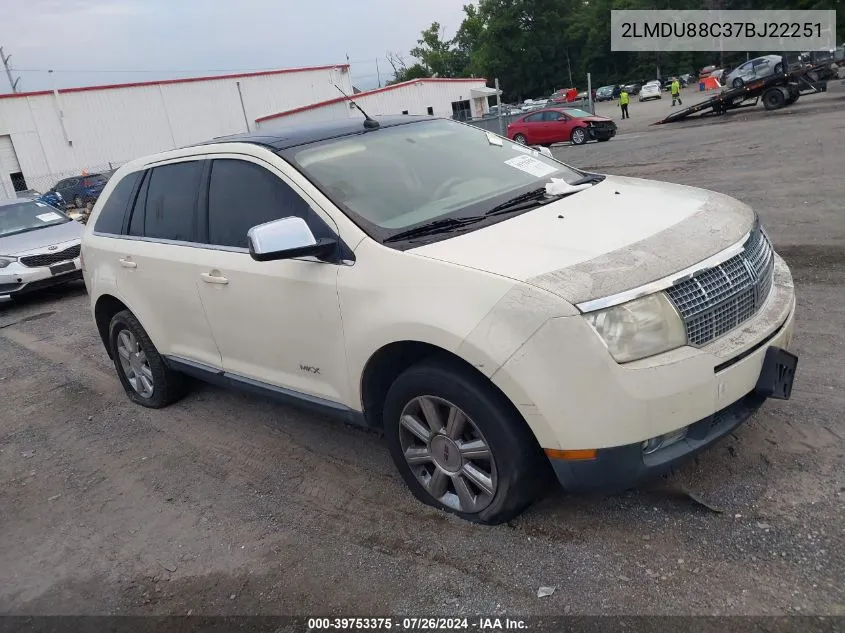 2LMDU88C37BJ22251 2007 Lincoln Mkx