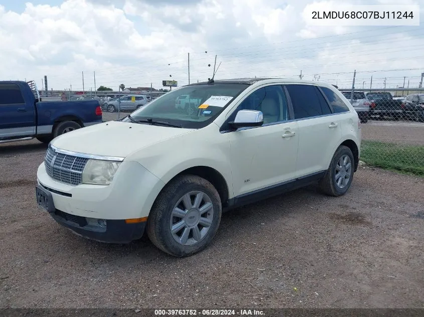 2LMDU68C07BJ11244 2007 Lincoln Mkx