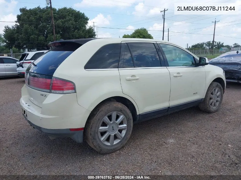 2007 Lincoln Mkx VIN: 2LMDU68C07BJ11244 Lot: 39763752