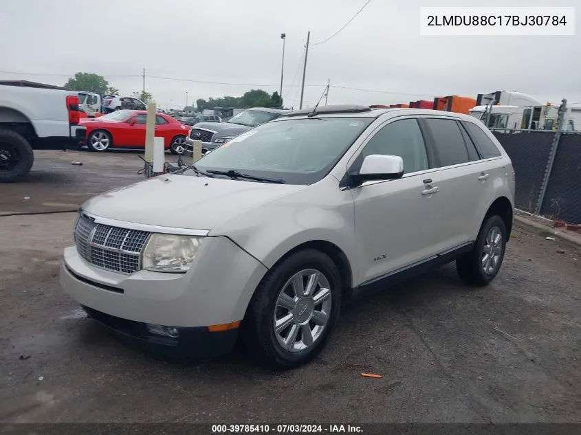 2007 Lincoln Mkx VIN: 2LMDU88C17BJ30784 Lot: 39785410