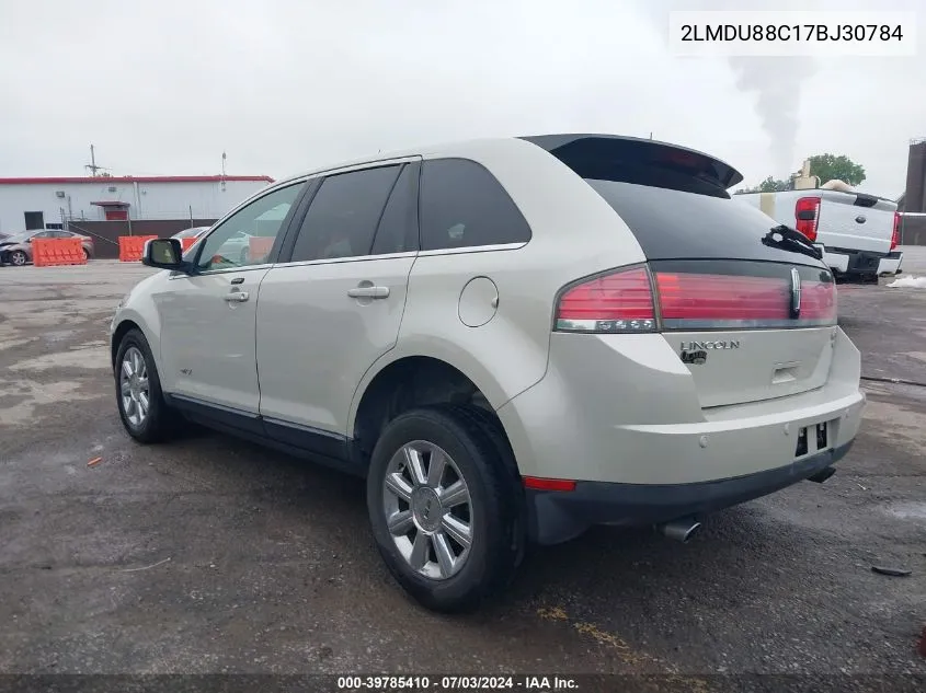 2007 Lincoln Mkx VIN: 2LMDU88C17BJ30784 Lot: 39785410