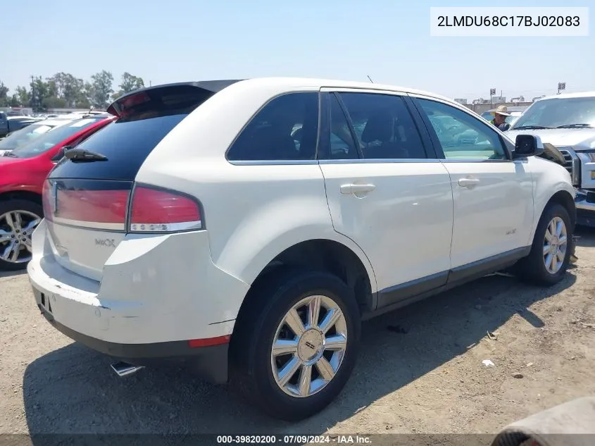 2LMDU68C17BJ02083 2007 Lincoln Mkx