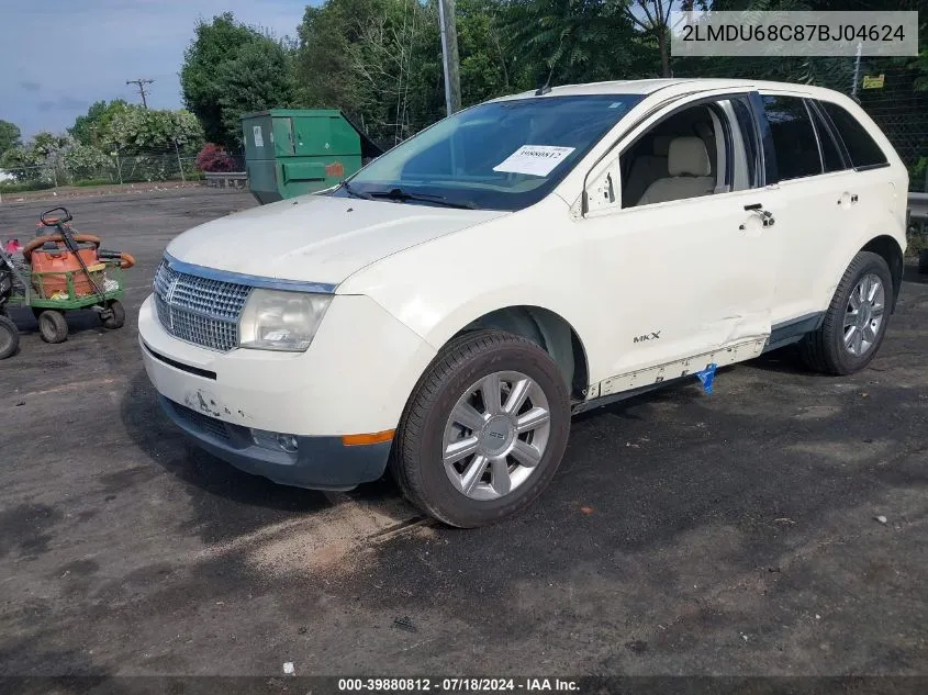 2007 Lincoln Mkx VIN: 2LMDU68C87BJ04624 Lot: 39880812