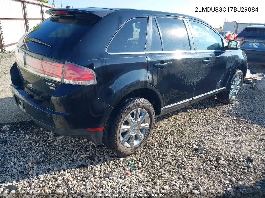 2007 Lincoln Mkx VIN: 2LMDU88C17BJ29084 Lot: 39886438