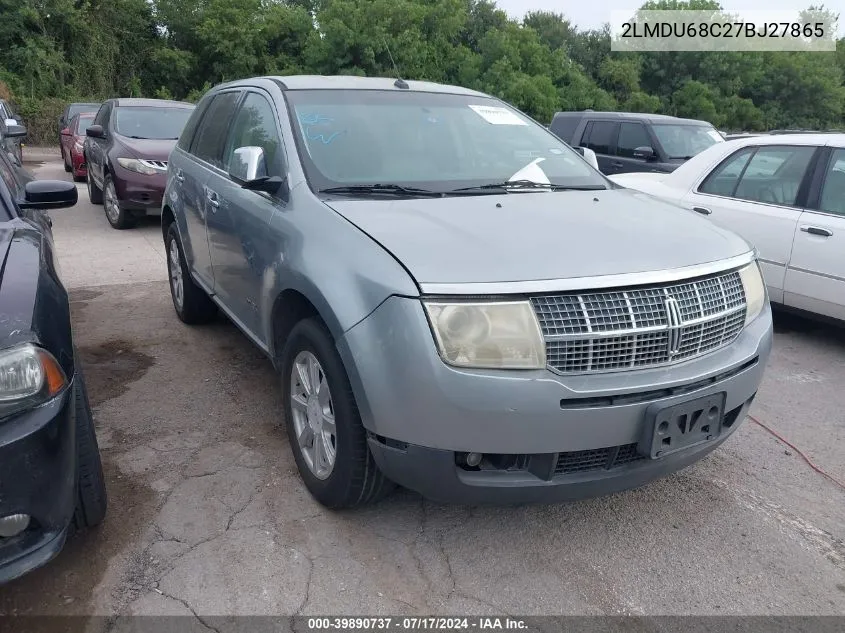 2007 Lincoln Mkx VIN: 2LMDU68C27BJ27865 Lot: 39890737