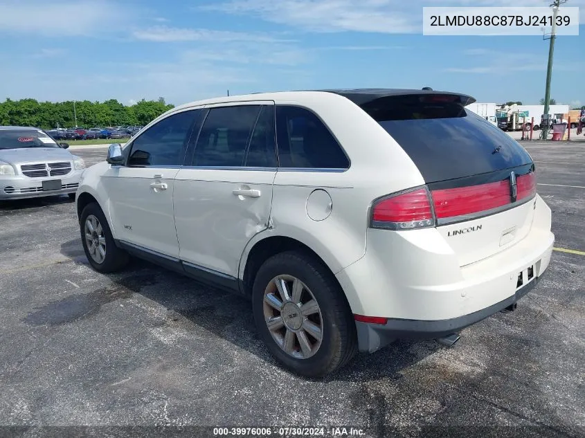 2LMDU88C87BJ24139 2007 Lincoln Mkx