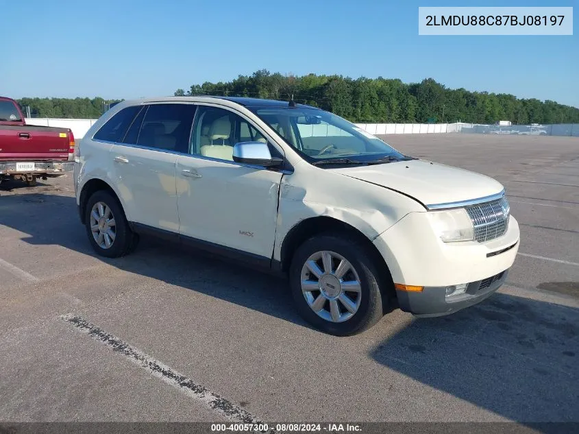 2007 Lincoln Mkx VIN: 2LMDU88C87BJ08197 Lot: 40057300