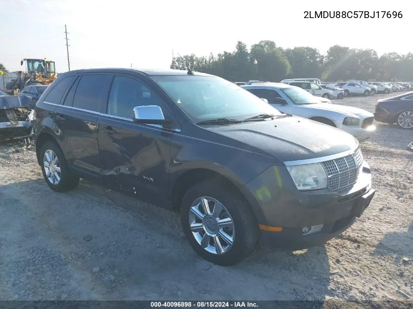 2007 Lincoln Mkx VIN: 2LMDU88C57BJ17696 Lot: 40096898