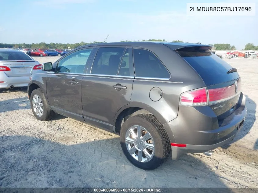 2007 Lincoln Mkx VIN: 2LMDU88C57BJ17696 Lot: 40096898