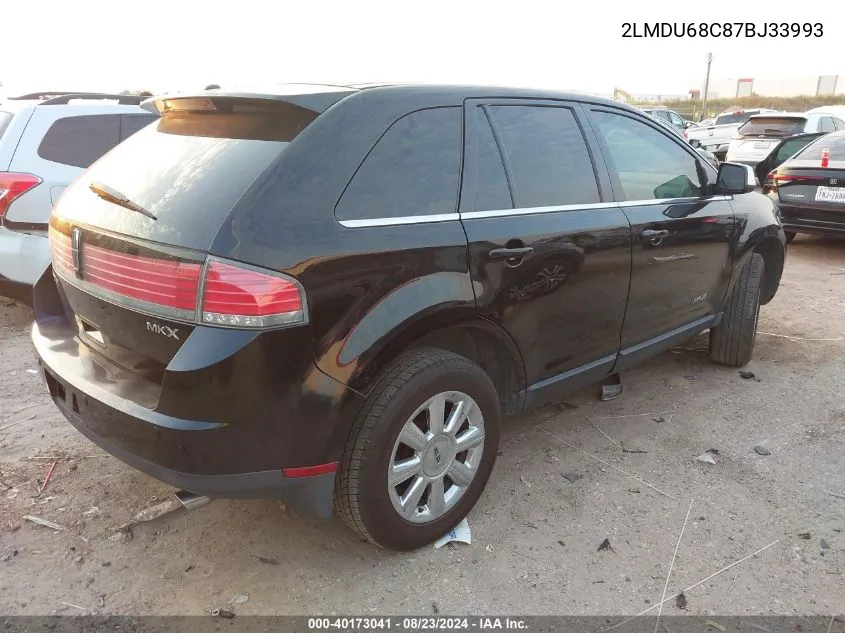 2LMDU68C87BJ33993 2007 Lincoln Mkx