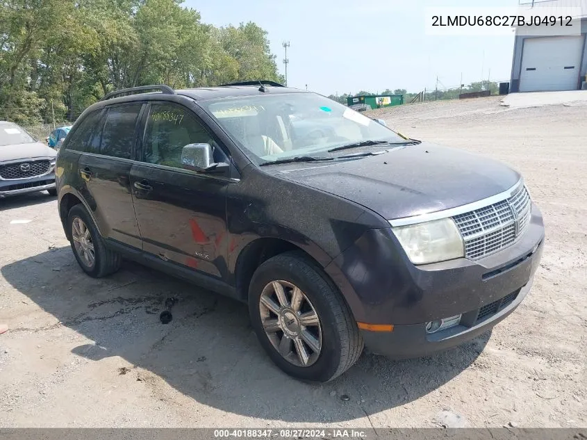 2LMDU68C27BJ04912 2007 Lincoln Mkx