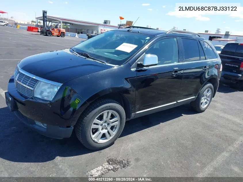 2LMDU68C87BJ33122 2007 Lincoln Mkx