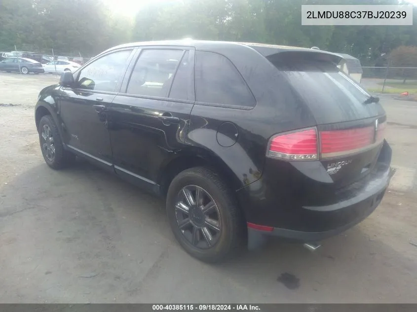 2LMDU88C37BJ20239 2007 Lincoln Mkx