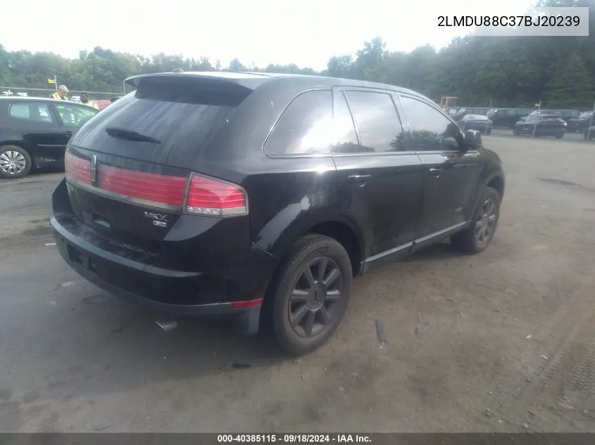 2LMDU88C37BJ20239 2007 Lincoln Mkx