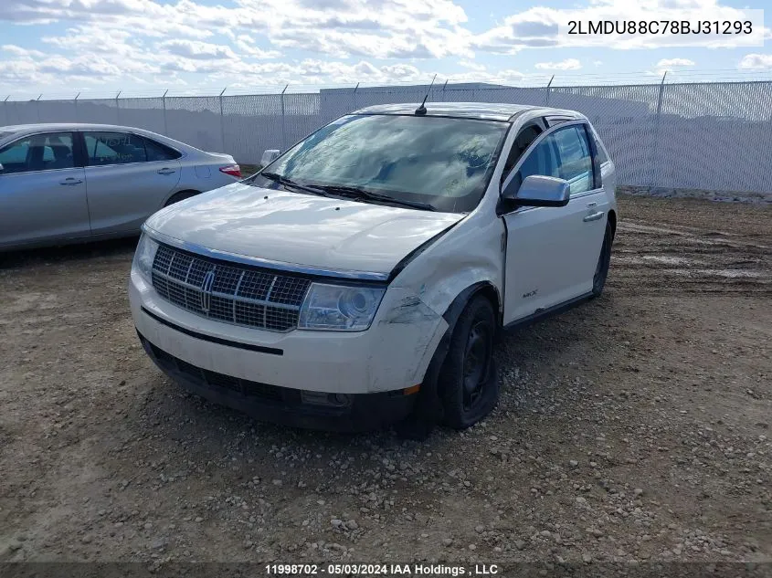 2LMDU88C78BJ31293 2008 Lincoln Mkx