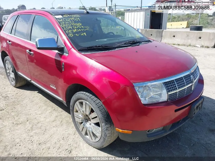 2LMDU88C58BJ09888 2008 Lincoln Mkx