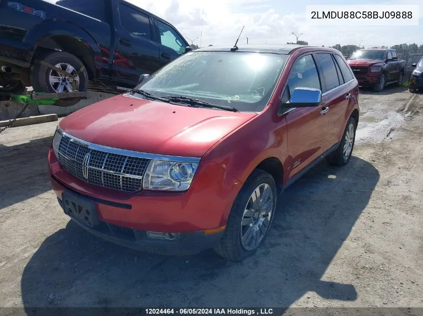 2LMDU88C58BJ09888 2008 Lincoln Mkx