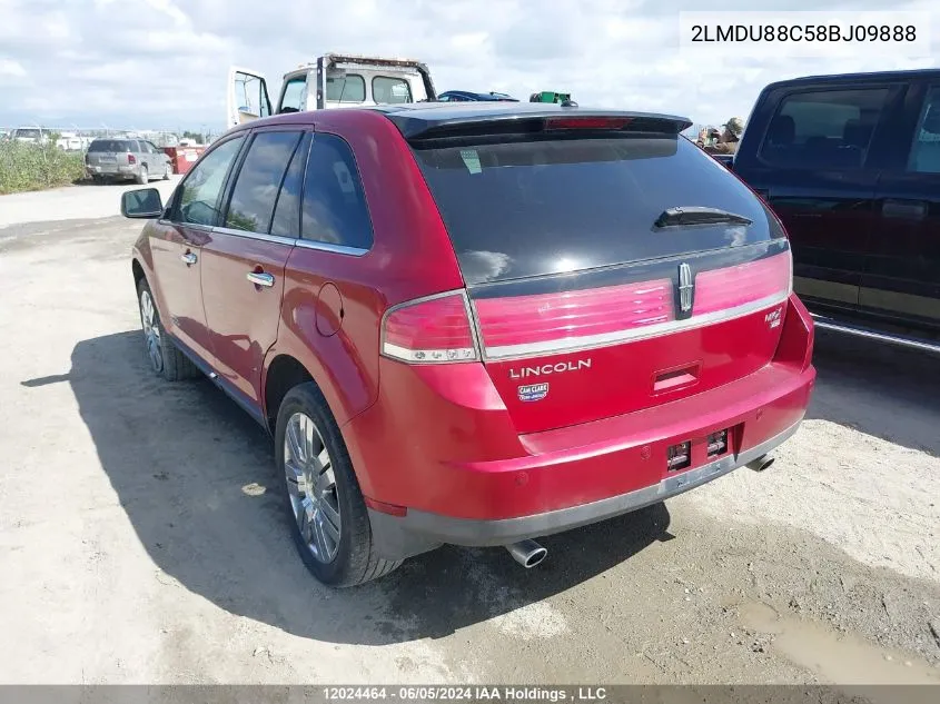 2LMDU88C58BJ09888 2008 Lincoln Mkx