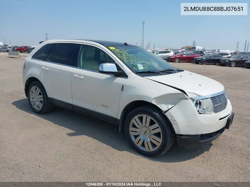 2LMDU88C88BJ07651 2008 Lincoln Mkx