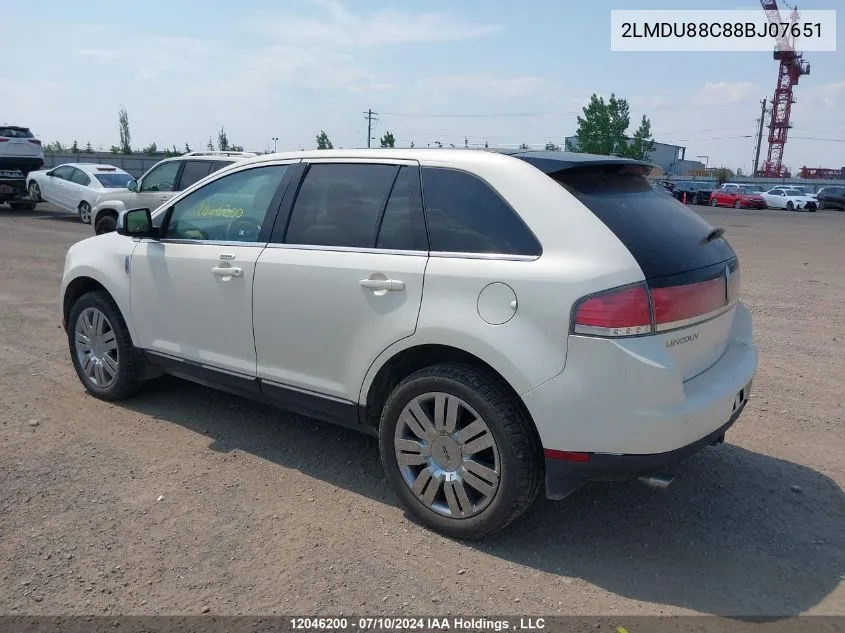 2LMDU88C88BJ07651 2008 Lincoln Mkx