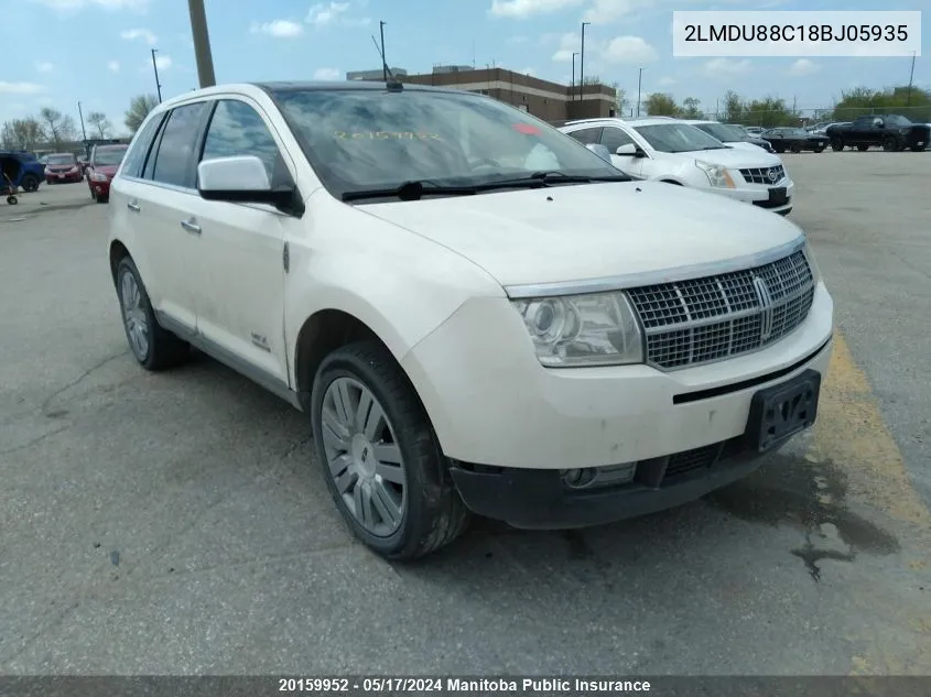 2LMDU88C18BJ05935 2008 Lincoln Mkx