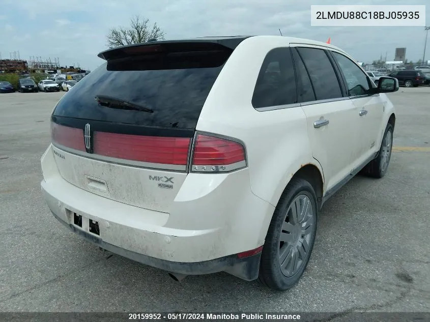 2LMDU88C18BJ05935 2008 Lincoln Mkx