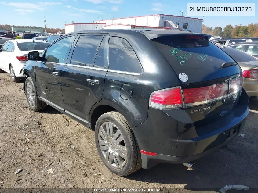 2008 Lincoln Mkx VIN: 2LMDU88C38BJ13275 Lot: 37880484