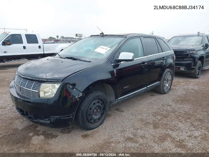 2LMDU68C88BJ34174 2008 Lincoln Mkx