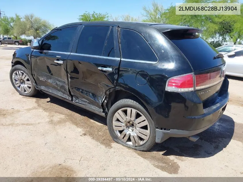 2008 Lincoln Mkx VIN: 2LMDU68C28BJ13904 Lot: 39394497