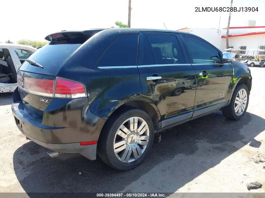 2008 Lincoln Mkx VIN: 2LMDU68C28BJ13904 Lot: 39394497