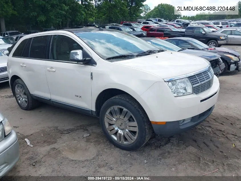 2008 Lincoln Mkx VIN: 2LMDU68C48BJ20448 Lot: 39419723