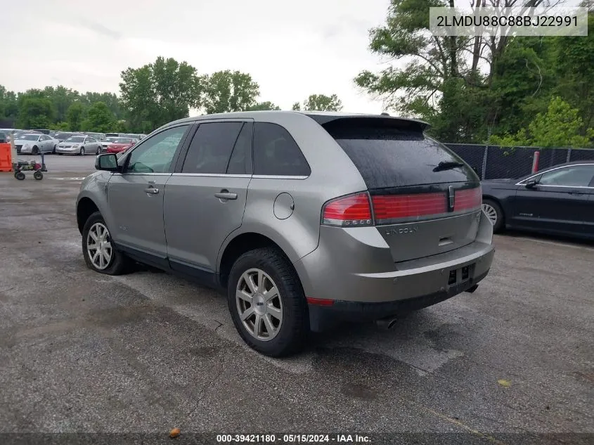 2LMDU88C88BJ22991 2008 Lincoln Mkx