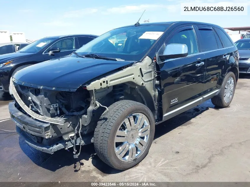 2LMDU68C68BJ26560 2008 Lincoln Mkx