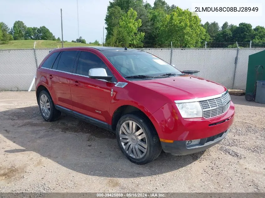 2LMDU68C08BJ28949 2008 Lincoln Mkx