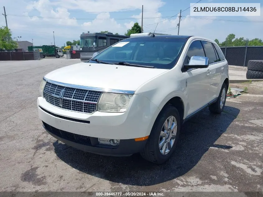 2008 Lincoln Mkx VIN: 2LMDU68C08BJ14436 Lot: 39445777