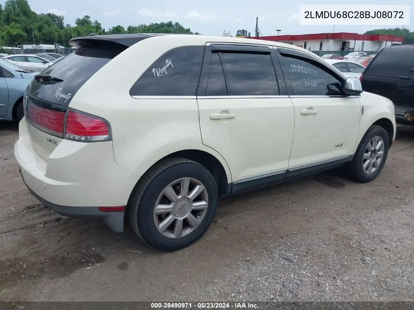 2LMDU68C28BJ08072 2008 Lincoln Mkx