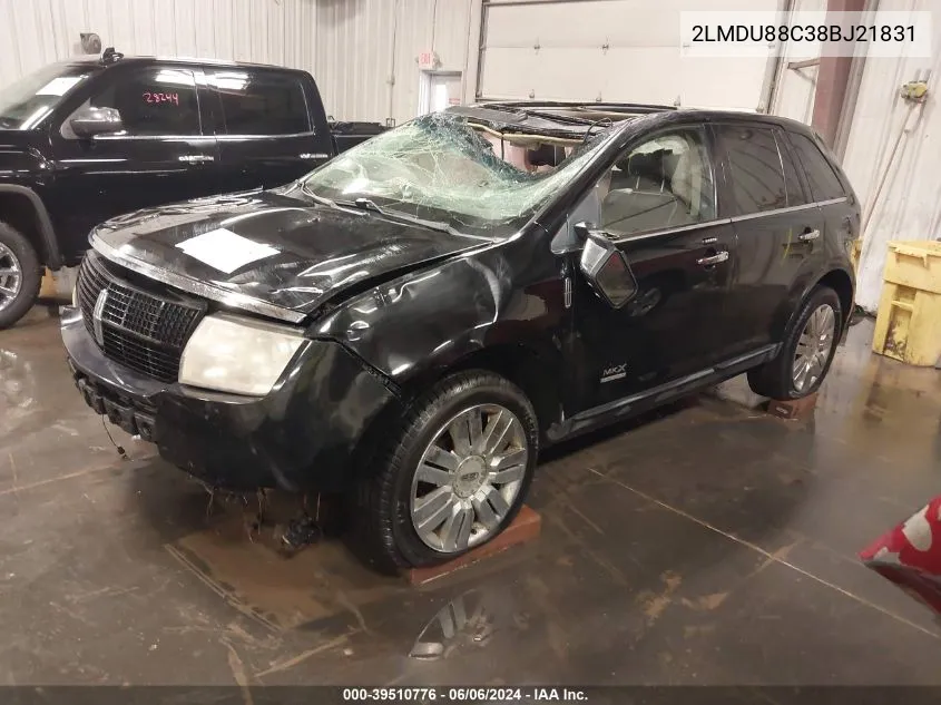 2LMDU88C38BJ21831 2008 Lincoln Mkx