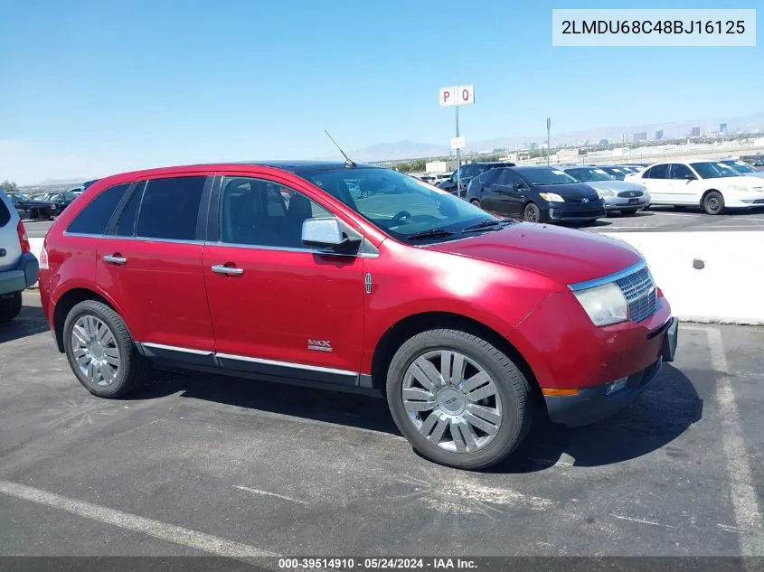 2LMDU68C48BJ16125 2008 Lincoln Mkx