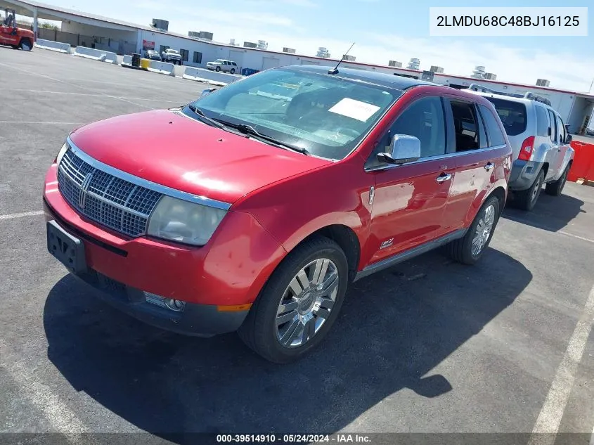 2LMDU68C48BJ16125 2008 Lincoln Mkx