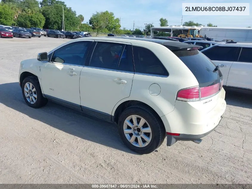 2008 Lincoln Mkx VIN: 2LMDU68C08BJ07437 Lot: 39557847