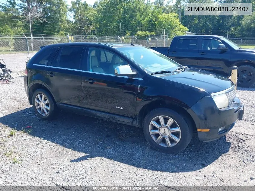 2LMDU68C08BJ22407 2008 Lincoln Mkx