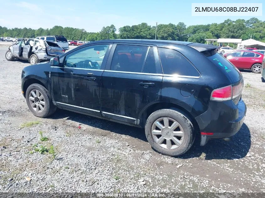 2LMDU68C08BJ22407 2008 Lincoln Mkx