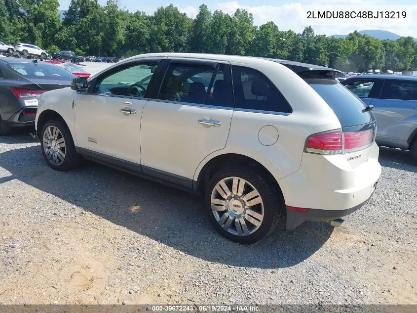 2008 Lincoln Mkx VIN: 2LMDU88C48BJ13219 Lot: 39672243