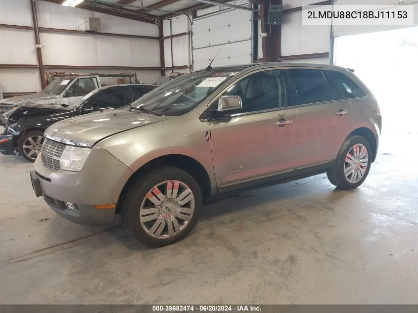 2008 Lincoln Mkx VIN: 2LMDU88C18BJ11153 Lot: 39682474