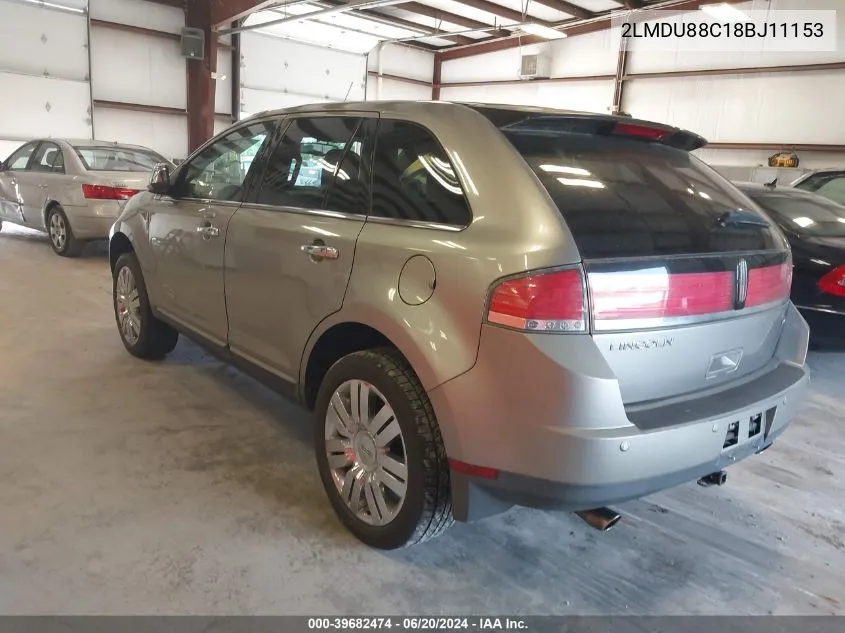 2008 Lincoln Mkx VIN: 2LMDU88C18BJ11153 Lot: 39682474