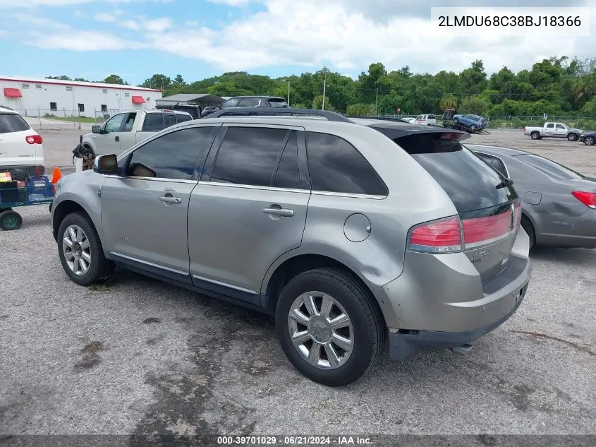 2LMDU68C38BJ18366 2008 Lincoln Mkx