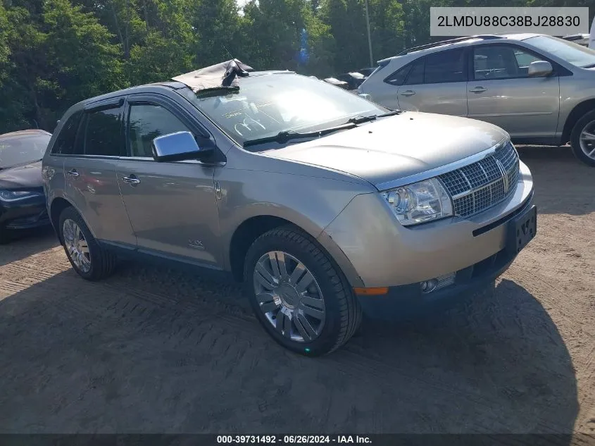 2LMDU88C38BJ28830 2008 Lincoln Mkx