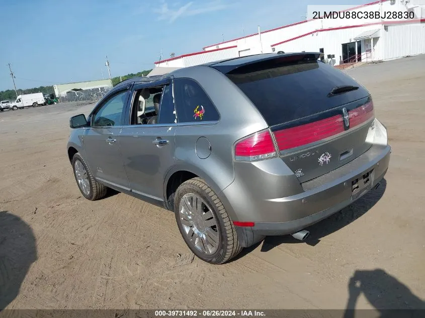 2LMDU88C38BJ28830 2008 Lincoln Mkx